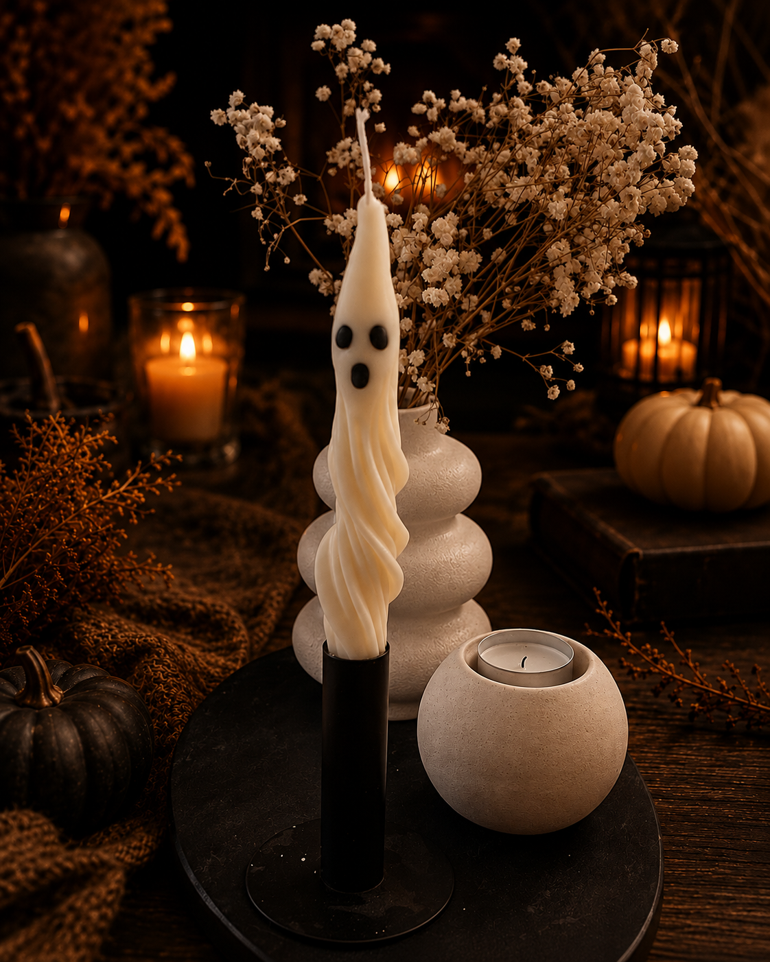 Ghostlight Dinner Candle